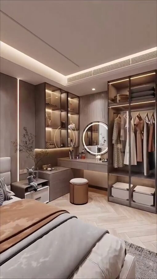 Modern Custom-Made Bedroom – Trendy & Elegant