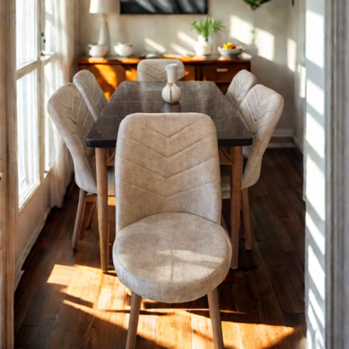 Turkish Extendable Dining Table Set - Image 8