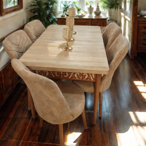 Turkish Extendable Dining Table Set - Image 9
