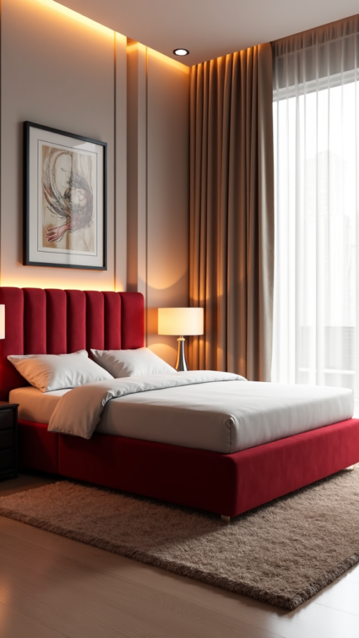 Red Single Bed 100cm*200cm